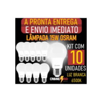 Kit 10 Lâmpada Led Bulbo 15w 6500k Osram/ledvance  Bivolt
