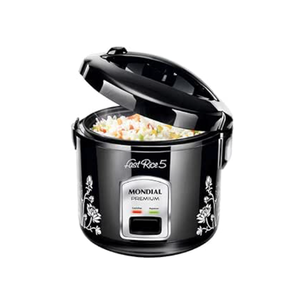 Panela De Arroz Fast Rice 5 Premium, Mondial, Preto, 400W, 110V - NPE-08-5X