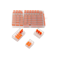 10-75 peças terminais de encaixe rápido tipo universal laranja, conectores de equipamentos elétricos, terminais de conector de fio, 250v/32a