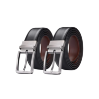 Kit 2 Cinto Masculino Em Couro