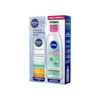 NIVEA KIT SUN FACIAL BEAUTY OLEOSIDADE FPS60 50ML + ÁGUA MICELAR EFEITO MATTE 200ML