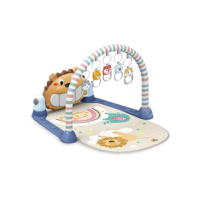 Maxi Baby Tapete de Atividades Bebê Piano Musical Lion (Azul)