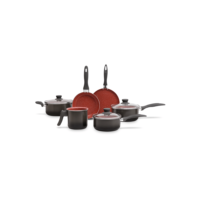 Jogo de Panelas Brinox Ceramic Life Easy - 6 Peças Antiaderente Cerâmico.