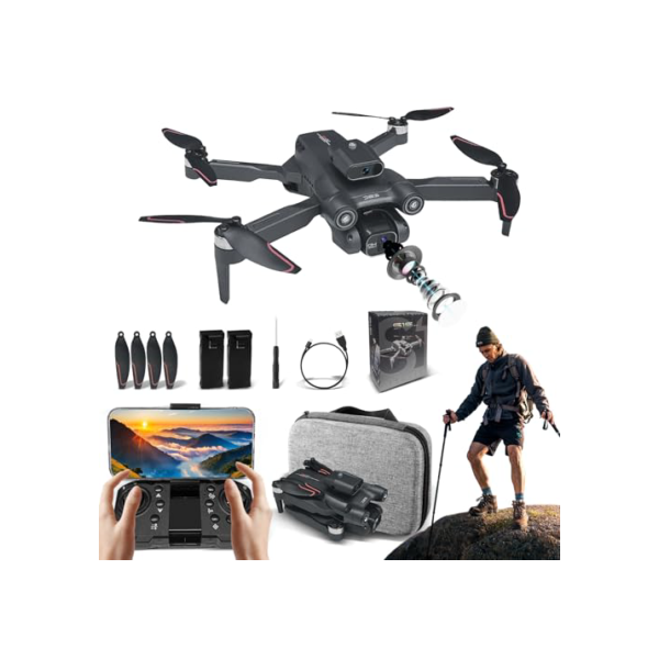 Drone Com Camera Drone Profissional 6K HD câmeras com Fluxo óptico FPV Mini Controle Remoto DroneQuadricóptero Com Bolsa De Transporte LS-S1S