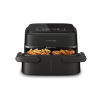 Fritadeira Airfryer Série 1000 Duplo Cesto 7,1L Philips Walita, 1850W, 2 anos de garantia, 110v - NA150/00