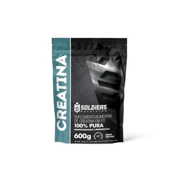 Creatina Monohidratada 600g - 100% Pura Importada - Soldiers Nutrition