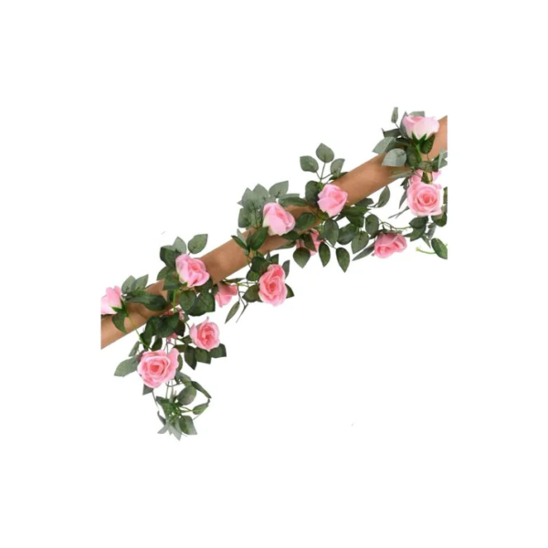 Corrente De Rosas Artificiais 2,50 Metros Qualidade Premium