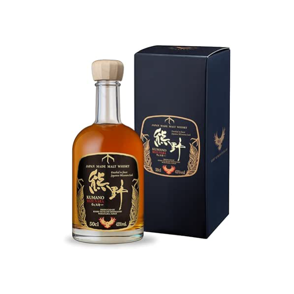 Whisky Kumano Mizunara Blended Malt Japonês Barris de Mizunara Alta Elegância 500ml Teor 43%