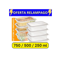 Kit 24 Unidades Pote Marmita Freezer Microondas Fitness Envio Imediato