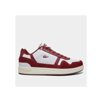Tênis Couro Lacoste T-Clip Masculino - Vermelho+Branco