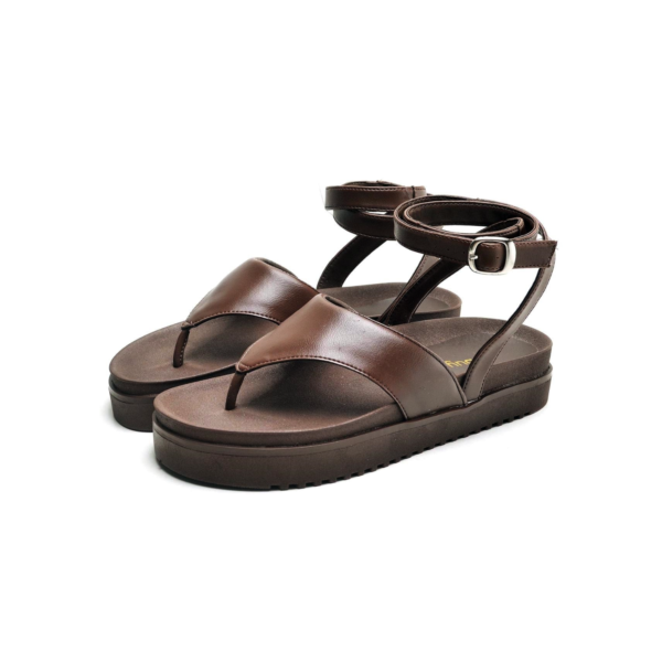Sandalia Papete Dubuy Feminina Marrom Malu 2046FG