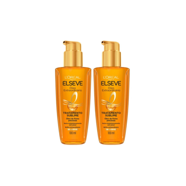 Kit 2 Óleos Extraordinarios para Cabelos Elseve Loreal Paris, 100ml
