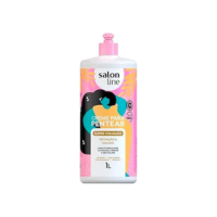 Salon Line, Creme de Pentear, Super Volumão, Definição e Volume, Vegano - Cabelos Cacheados e Crespos, 1 L