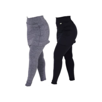 Kit 2 Leggings Saia Suplex Peluciada Termica Tapa Bumbum - Click Mais Bonita - Feminino - Mulheres, Atletas - Saia - Preto - XG (48/50)