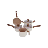 Mimo Style Jogo de 5 Panelas Alumínio Indução Pratic Cook Crema