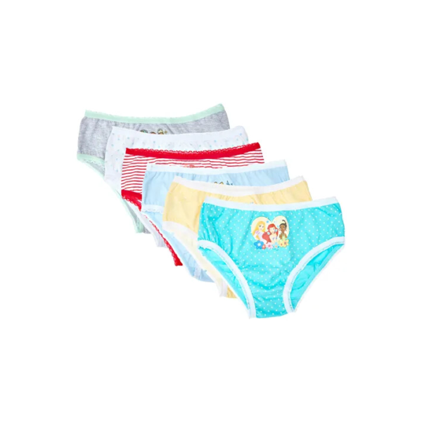 Kit 6 Calcinhas Infantis Disney Princesas Lupo