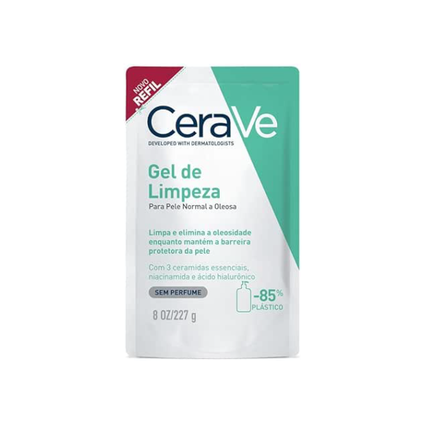 CeraVe, Gel de Limpeza Facial para pele oleosa, com Ácido Hialurônico e Niacinamida