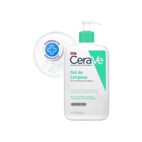 CeraVe, Gel de Limpeza Facial para pele oleosa, com Ácido Hialurônico e Niacinamida