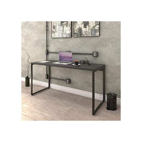Escrivaninha Trevalla Kuadra Me150-E10 Industrial 150cm Preto Onix