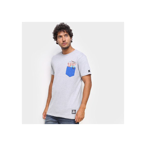 Camiseta Starter Pocket Wally Group - Mescla