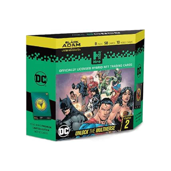Cartas Colecionáveis Nft Hro Dc Black Adam - Starter Pack (8-Pack)