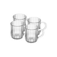 4 Canecas Wolff Classic de Vidro 210ml