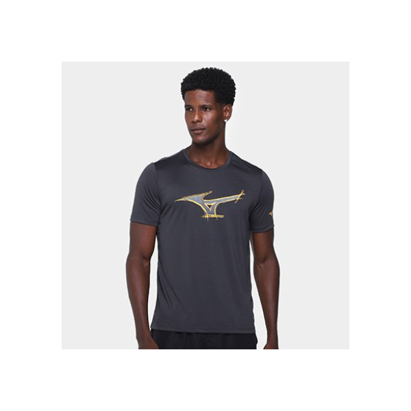Camiseta Mizuno Energy STP Masculina - Cinza
