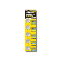 Pilha Moeda Lithium 3V CR2032 (C/5 Pilhas) Toshiba