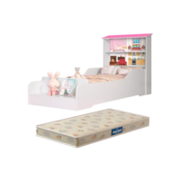 Cama Infantil Liz Com Colchão Nicho Sapateira E Proteção Lateral Para Quarto De Menina Loja Tigo Cor Branco