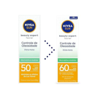 NIVEA SUN Protetor Solar Facial Beauty Expert Controle de Oleosidade FPS 60 50g