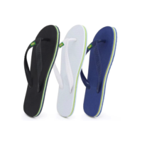 Kit 2 Pares de Chinelo , 3 Listras Lateral Com Bandeirinha