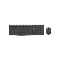 Combo Teclado e Mouse sem fio Logitech MK235 com Conexão USB, Pilhas Inclusas e Layout ABNT2