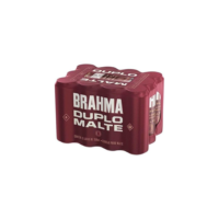 Pack Cerveja Brahma Duplo Malte Lata Sleek - com 12 unidades 350ml