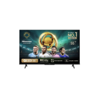 Smart TV 55" UHD 4K QLED Hisense 55Q6N Google TV com HDR10+, Dolby Atmos, Sports Mode, Game Mode Plus e Compatível com Alexa