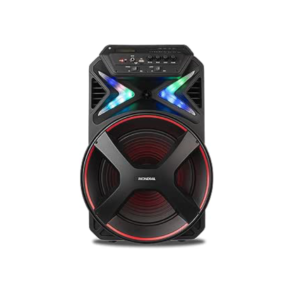 Caixa Amplificada Connect Lights, Mondial, Preto/Vermelho, 400W RMS, Bivolt - CM-400