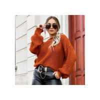 Blusa Manga Bufante Tricô Tricot Lançamento Blusinha Blusa de Frio Feminina