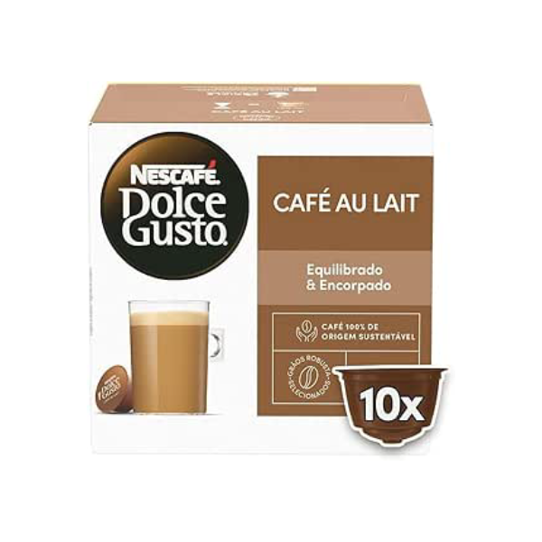 Dolce Gusto Nescafe Café Au Lait 10 Cápsulas- embalagem variável