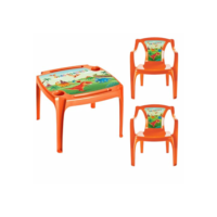 Kit 1 Mesinha e 2 Cadeiras Meninos Dinossauro Didático