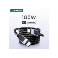 UGREEN PD100W USB C para USB C Cabo de carregamento rápido 1m 2m 3m 5A 100W Cabo tipo C de entrega de energia para MacBook Pro/Air iPad Pro iPhone