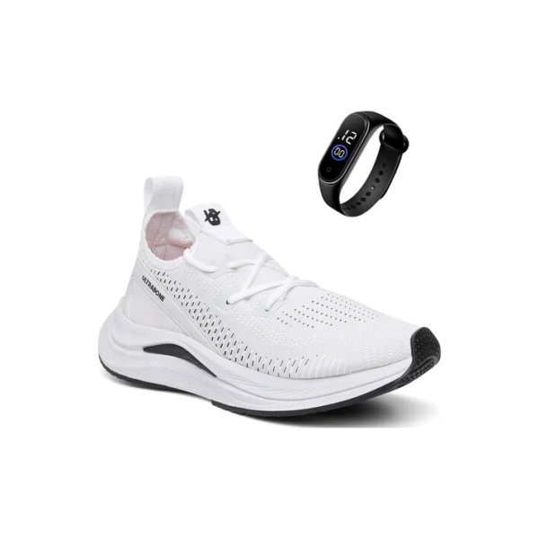 Kit Tênis Feminino Academia Corrida Treino Running + Relógio