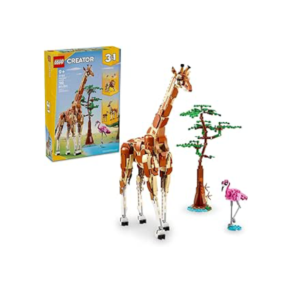 LEGO® Creator 3 em 1 – Animais Selvagens do Safari Brinquedos Educativos para Criança 31150