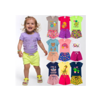 Kit Conjunto Infantil Menina Verão 08 Peças Envio Imediato