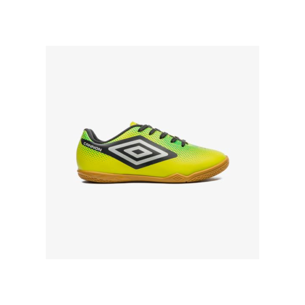 Chuteira Futsal Umbro Cannon Jr,Verde Limão/Preto/Prata,24