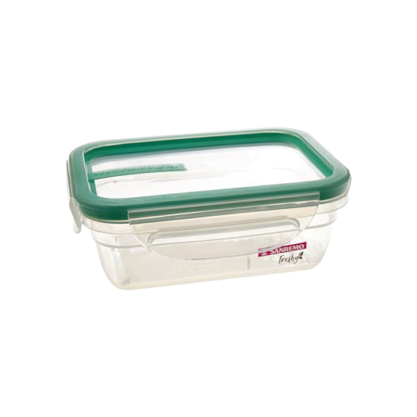 Sanremo - Pote Plástico Hermético de 330 ml e Tampa com Travas, Linha Freshy