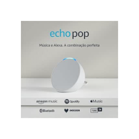 Echo Pop (Geração mais recente) | Smart speaker compacto com som envolvente e Alexa | Cor Branca