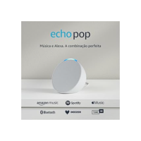 Echo Pop (Geração mais recente) | Smart speaker compacto com som envolvente e Alexa | Cor Branca