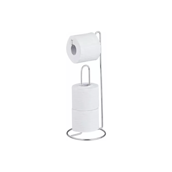 Passerini suporte porta papel higiênico banheiro 14.5x35cm prateado cromado