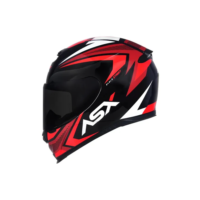Capacete Asx Eagle Street Vermelho E Branco Brilhante Tamanho do capacete 56/S