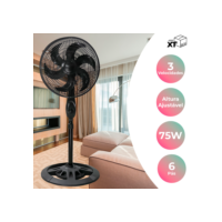 Ventilador De Coluna De Chão Turbo Vento Forte 3 Velocidades 110v/220v
