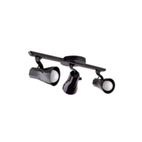 Luminária de Teto Spot Trilho Triplo Direcionável Octa 3 Lâmpadas Praia Litoral E27 Bivolt - GQE